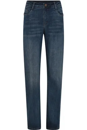 C.ro Jeans, Dames, Blauw, L, Katoen, Slim-fit Jeans