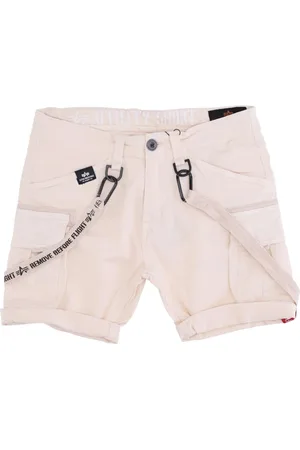 Alpha Industries Korte broeken, Heren, Wit, W34, Short Shorts