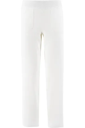 PANICALE Broeken, Dames, Wit, L, Katoen, Straight Broeken