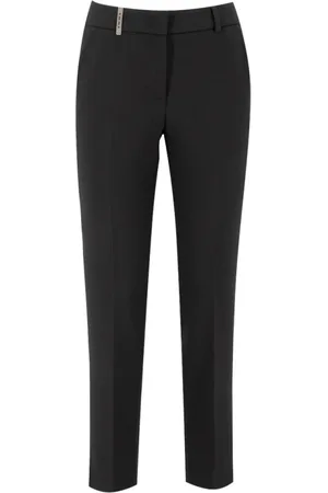 PESERICO SIGN Broeken, Dames, Zwart, M, Slim-fit Broeken
