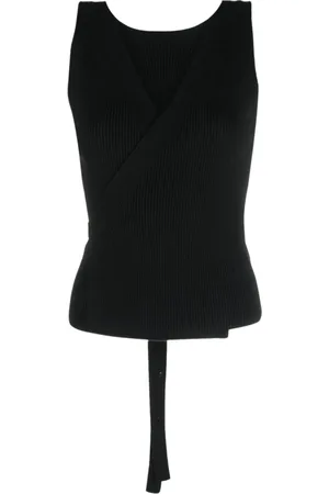 Patou Tops, Dames, Zwart, M, Wol, Sleeveless Tops