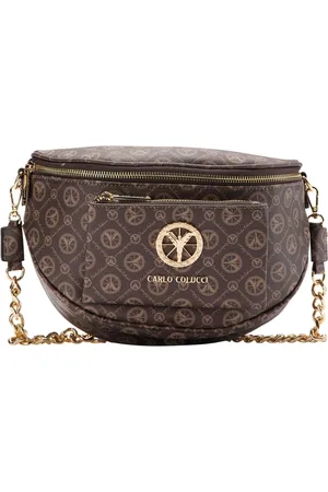 Carlo Colucci Tassen, unisex, Bruin, ONE Size, Shoulder Bags
