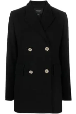 Giambattista Valli Mantels, Dames, Zwart, S, Single-Breasted Coats