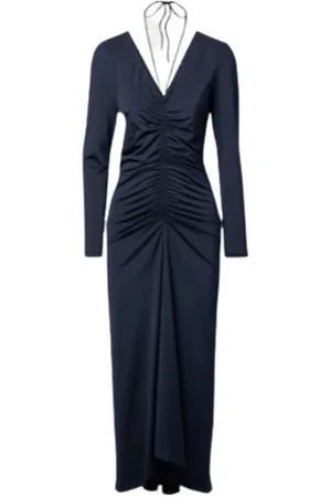 VERONICA BEARD Kleedjes, Dames, Blauw, S, Polyester, Maxi Kleedjes