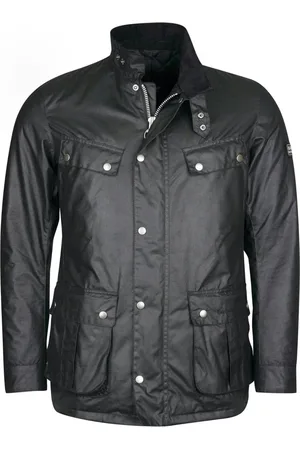 Barbour Jassen, Heren, Zwart, S, Katoen, Winterbestendige Waxjas