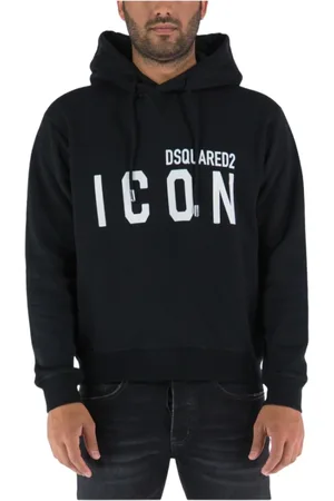 Dsquared2 Sweatshirts & Hoodies, Heren, Zwart, XL, Katoen, Be Icon Cool Trui