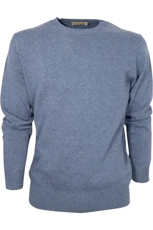 CASHMERE COMPANY Truien, Heren, Blauw, M, Wol, Shirts