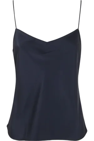 THEORY Tops, Dames, Blauw, L, Satijn, Sleeveless Tops
