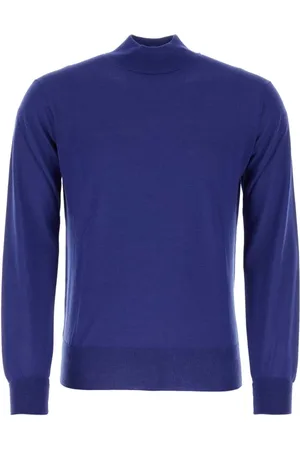 PT Torino Truien, Heren, Blauw, XL, Wol, Elektrisch blauwe wollen trui - Stijlvol en comfortabel