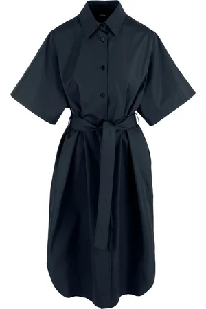 Aspesi Kleedjes, Dames, Blauw, S, Katoen, Stijlvolle Overhemdjurk
