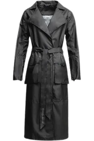 Stutterheim Mantels, Dames, Zwart, 2Xs, Katoen, Coats