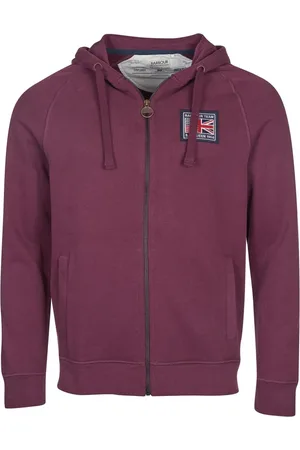 Barbour Sweatshirts & Hoodies, Heren, Rood, M, Sweatshirt met rits