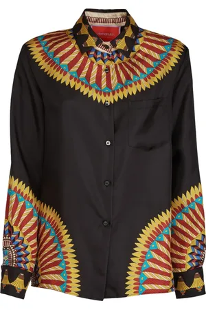 La DoubleJ Blouses & Shirts, Dames, Zwart, S, Tijdloze Zijden Blouse