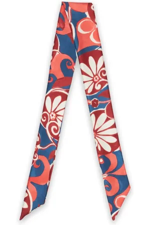 La DoubleJ Accessoires, Dames, Blauw, ONE Size, Italiaanse Chic Twilly - Zijden Accessoires