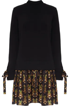 La DoubleJ Kleedjes, Dames, Zwart, L, Katoen, Flirty Scarab Sportieve Jurk