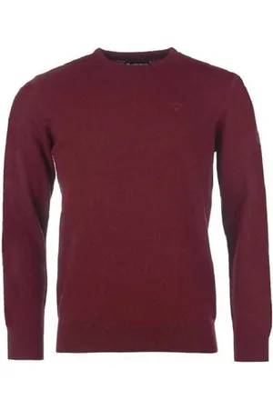 Barbour Truien, Heren, Rood, 3Xl, Wol, Klassieke Lambwool Crewneck Trui