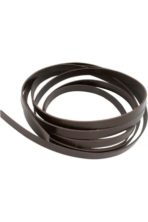Aspesi Accessoires, Dames, Bruin, ONE Size, Elegante Leren Strik Riem