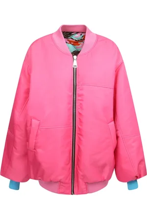 Khrisjoy Jassen, Dames, Roze, M, Polyester, Logo Print Bomberjack
