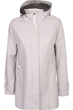 HERNO Jassen, Dames, Wit, M, Hoodie met lange mouwen
