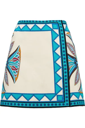 La DoubleJ Rokken, Dames, Veelkleurig, S, Katoen, Foulard Mini Rok