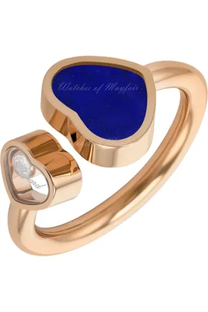 Chopard Accessoires, Dames, Geel, ONE Size, Roségouden Lapis Lazuli Ring