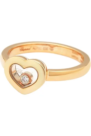Chopard Accessoires, Dames, Geel, ONE Size, Roségouden Diamanten Ring - Miss Happy