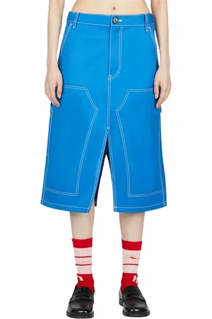 MERYLL ROGGE Korte broeken, Dames, Blauw, L, Katoen, Skirts