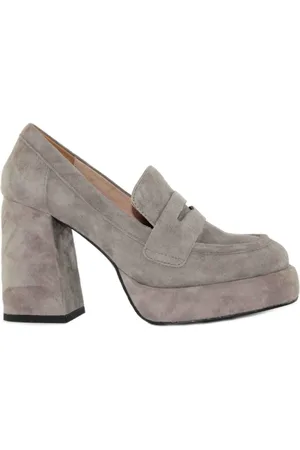 Bibi Lou Schoenen, Dames, Grijs, 36 EU, Suède, Grijze Suède Mocassin