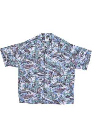 Element Overhemden, Heren, Blauw, L, Short Sleeve Shirts