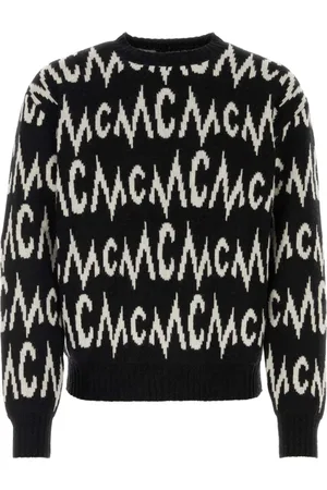 MCM Truien, Heren, Veelkleurig, M, Kasjmier, Geborduurde kasjmiermix trui