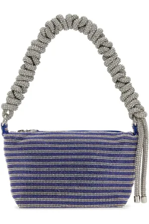KARA Tassen, Dames, Veelkleurig, ONE Size, Tweed, Stijlvolle tweedelige handtas met strass