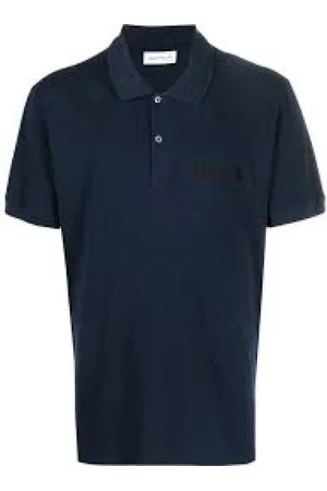 Alexander McQueen Tops, Heren, Blauw, M, Klassiek Polo Shirt voor Heren