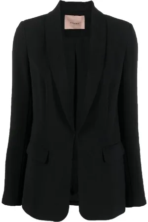 Twin-Set Jassen, Dames, Zwart, S, Polyester, Formele Jas en Blazer