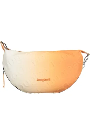 Desigual Tassen, Dames, Oranje, ONE Size, Uitbreidbare Oranje Handtas met Verstelbare Schouderband