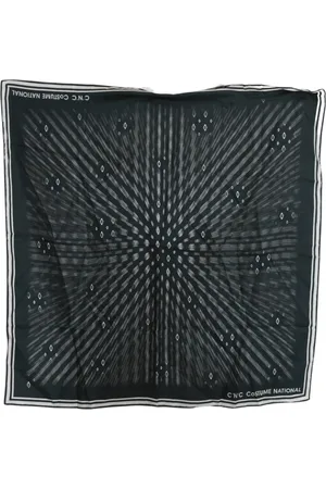 Costume National Accessoires, Heren, Blauw, ONE Size, Blauwe Bedrukte Zijden Sjaal