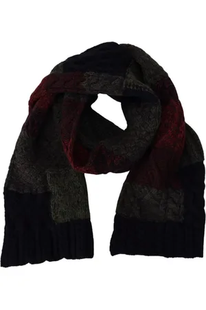Dolce & Gabbana Accessoires, Heren, Zwart, ONE Size, Wol, Wollen Cashmere Sjaal Wrap - Gloednieuw