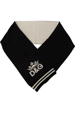 Dolce & Gabbana Accessoires, Heren, Zwart, ONE Size, Heren Cashmere Sjaal Wrap