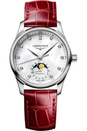 Longines Accessoires, Dames, Rood, ONE Size, Master Collection Automatisch Horloge