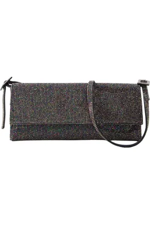 BENEDETTA BRUZZICHES Tassen, Dames, Paars, ONE Size, Satijn, Vittissima LA Grande - Hematite Schoudertas