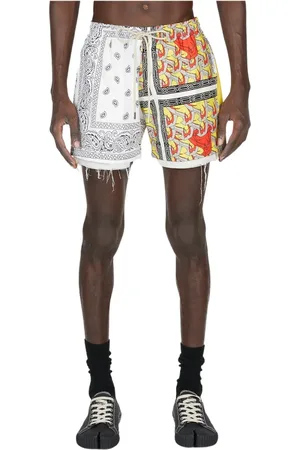 Children Of The Discordance Badkleding, Heren, Grijs, L, Katoen, Bandana Print Katoenen Shorts