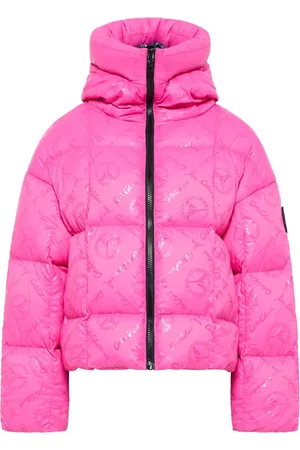 Carlo Colucci Jassen, Dames, Roze, 2Xl, Gewatteerde Oversized Jas Deane