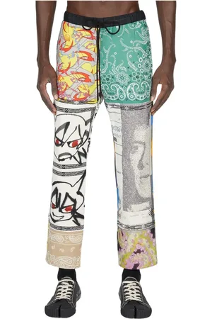 Children Of The Discordance Broeken, Heren, Groen, M, Katoen, Patchwork Bandana Broek