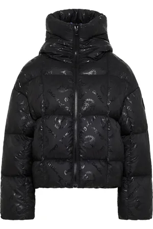 Carlo Colucci Jassen, Dames, Zwart, L, Gewatteerde Oversized Jas Deane