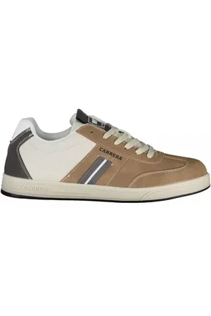 Carrera Schoenen, Heren, Bruin, 43 EU, Polyester, Bruine Contrast Logo Sneaker