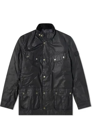 Barbour Jassen, Heren, Blauw, XL, Katoen, Duke Wax Jas Navy-M