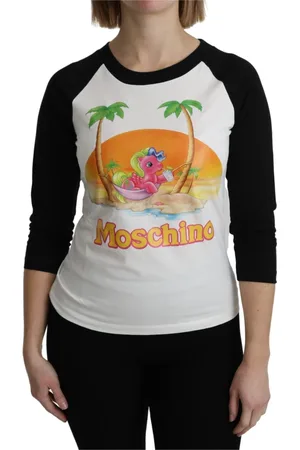 Moschino Tops, Dames, Wit, 2Xs, Katoen, Witte Katoenen T-shirt My Little Pony Top