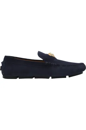 VERSACE Schoenen, Heren, Blauw, 40 EU, Suède, Instappers