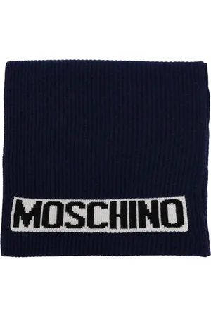 Moschino Accessoires, Heren, Blauw, ONE Size, Wol, Vinter tørklæde