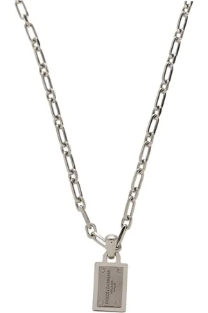 Dolce & Gabbana Accessoires, Heren, Grijs, ONE Size, Halsketting