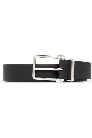 Alexander McQueen Accessoires, Heren, Zwart, 95 CM, Leer, Leren Riem